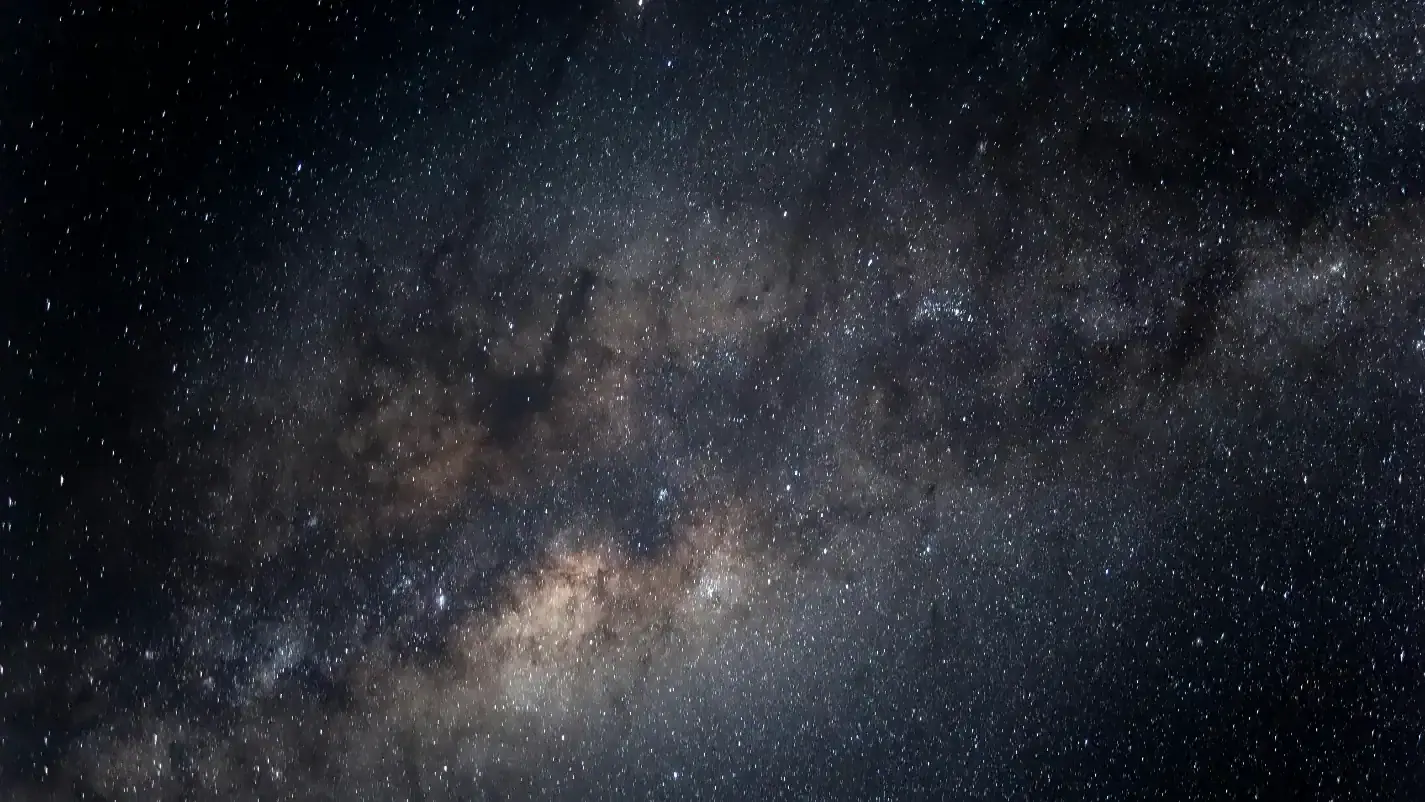 The Milky Way arcing across a clear night sky