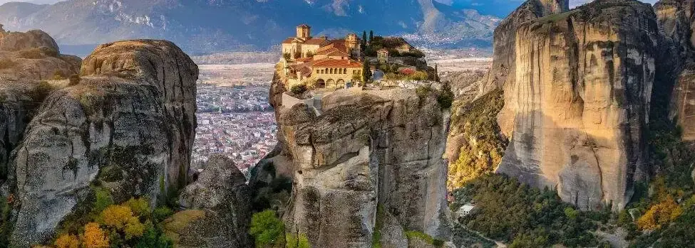 Monasteries of Meteora above the Kalambaka valley, Greece