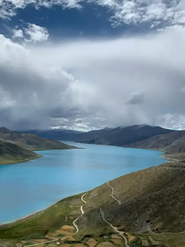 Yamdrok, a holy lake in Tibet